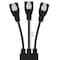Conntek SJT/SVT Extension Cord Adapter, 14 AWG; 18 AWG, Indoor, 14/3; 18/3, 3 Outlets, 5-15R, Black, PVC 05361 - alternate 2